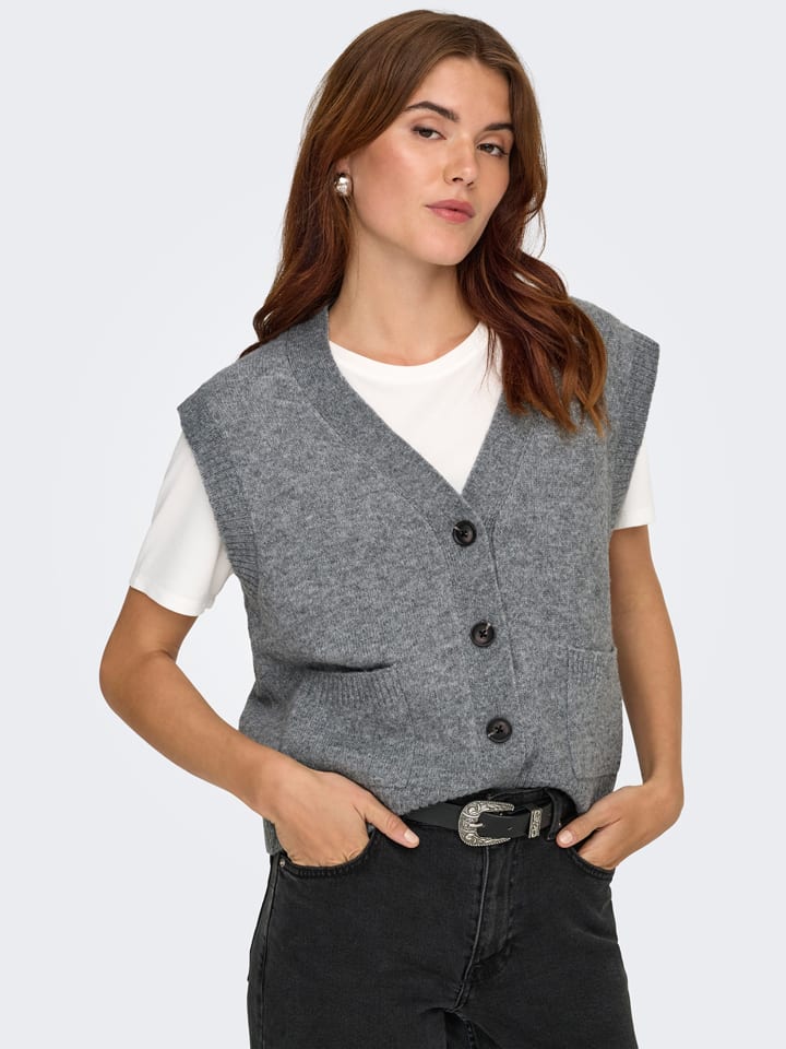

Серый жилет-свитер JDY