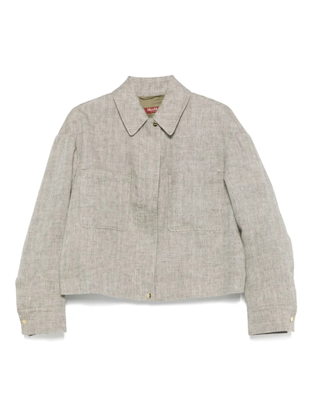 

Льняная куртка Lucas MAX MARA, серый