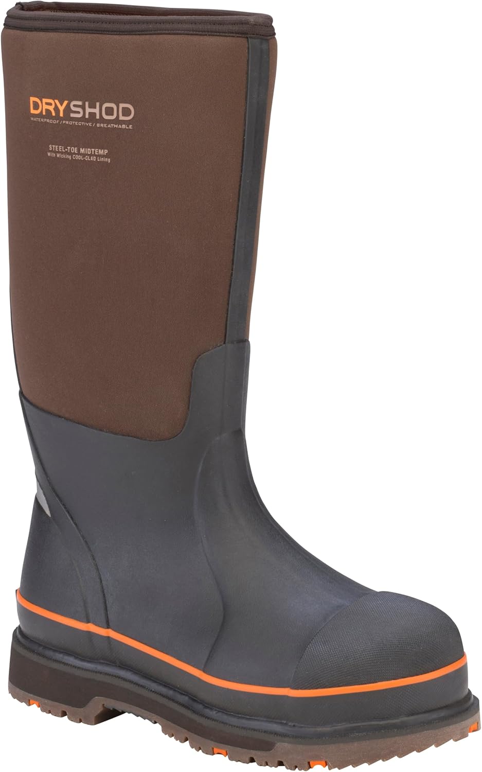 

Мужские ботинки Dryshod Mens Wixit Cool-Clad с водонепроницаемым стальным носком- коричневые