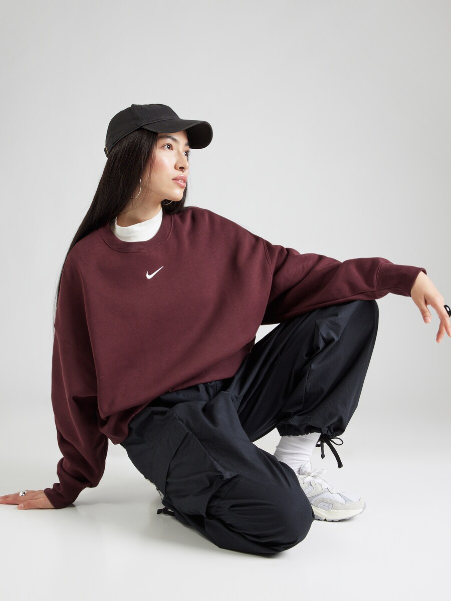 Толстовка Nike Sportswear Phoenix Fleece, Burgundy — фото 2