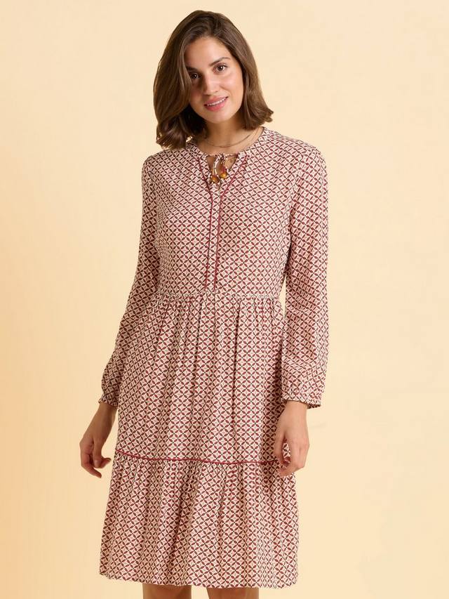 

Платье Flykra с абстрактным принтом длиной до колена Brakeburn