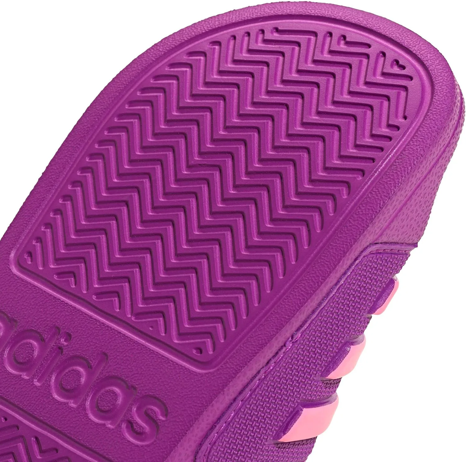 Шлепанцы для душа Adidas Kids Adilette, фиолетовый/розовый — фото 3