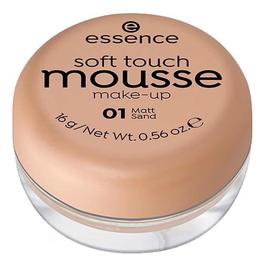 

Essence Soft Touch Mousse Make-up 01 Матовый Песок, Matt Sand