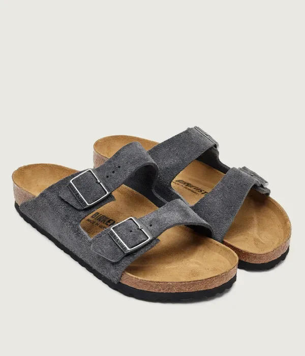 Аризонские тапочки regular fit Birkenstock, графитовый — фото 3