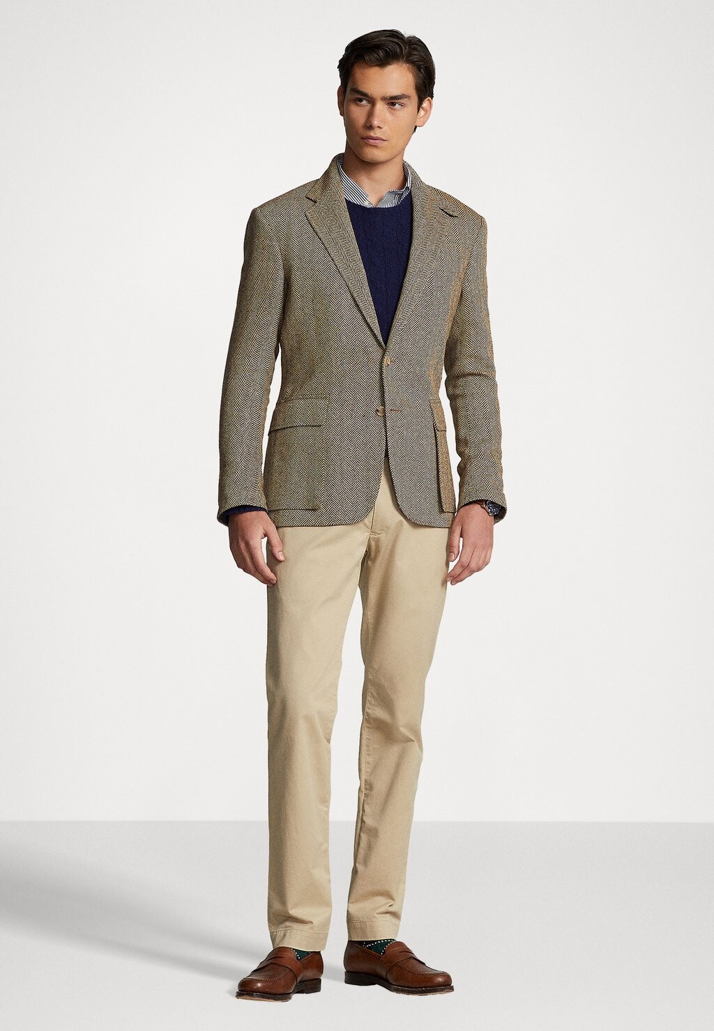 Чиносы Flat Pant Polo Ralph Lauren, цвет classic khaki — фото 2