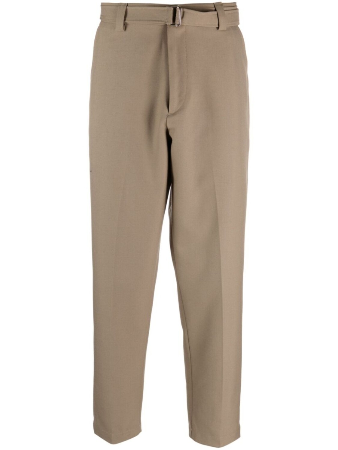 

Прямые брюки с поясом Low Brand, зеленый