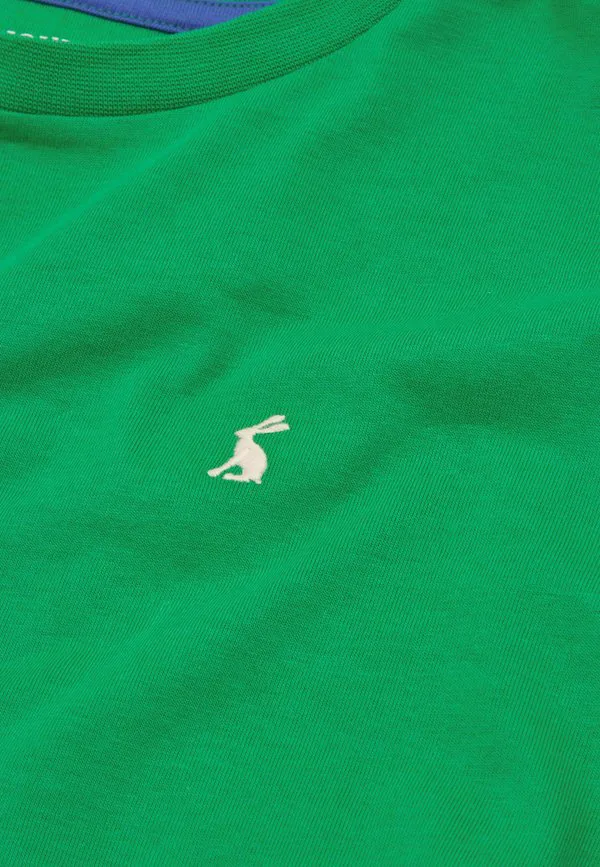 Футболка стандартного кроя с однотонным принтом let's go Joules, Green — фото 3