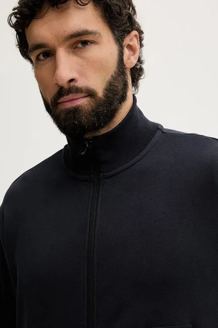 Толстовка на молнии SW_Collar Full Zip BOSS Green, синий — фото 4
