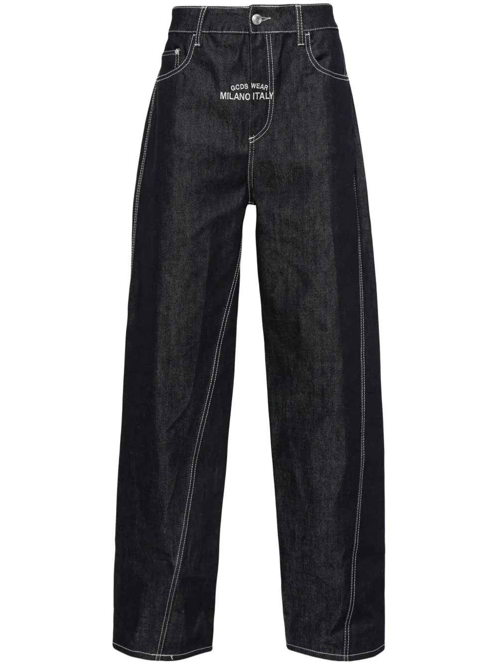 

Джинсы Raw Denim Wide GCDS, синий