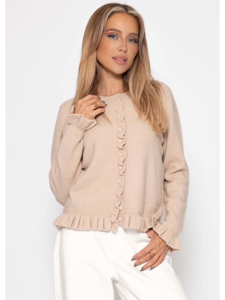 

Кардиган с жемчужными пуговицами черного цвета SASSYCLASSY