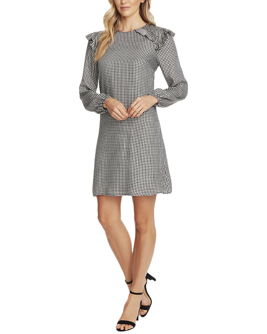 

Платье Cece Gingham в складку, белый