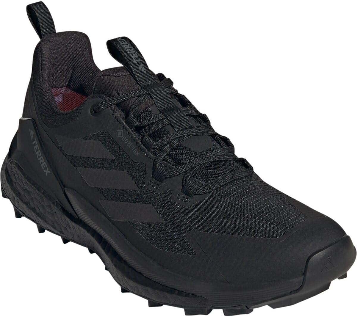 Мужские кроссовки Adidas Terrex Free Hiker 2.0 Gore-tex низкие, черный/серый — фото 2