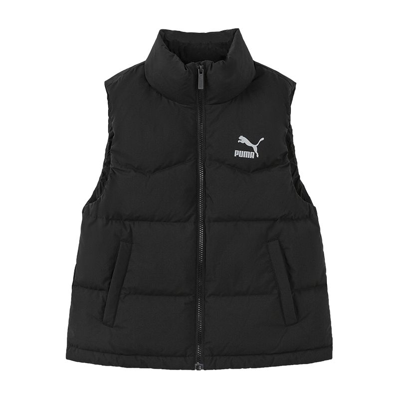 

PUMA Пуховик Sportstyle Series воротник стойка Down Vest черный Kids'