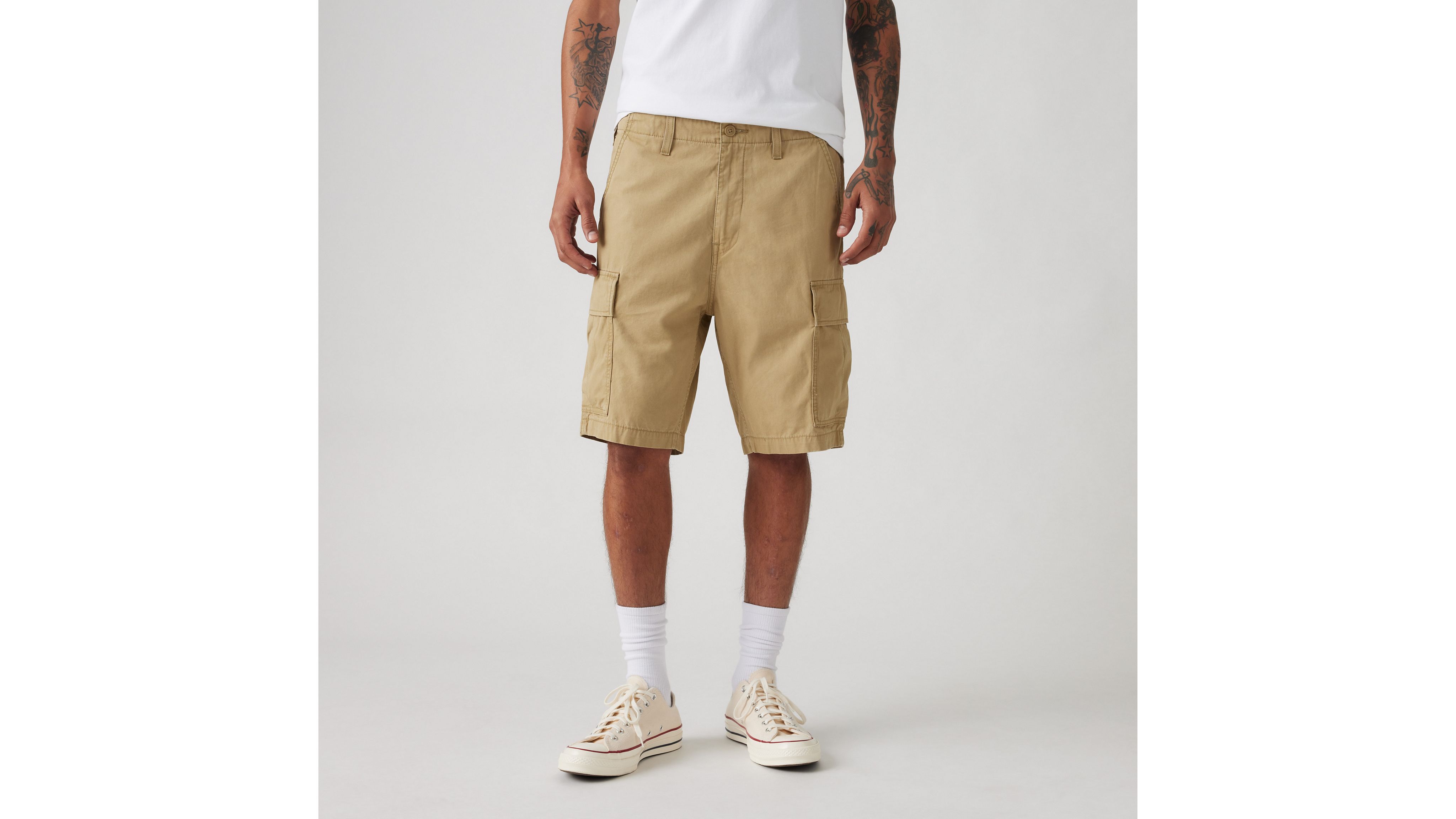Легкие мужские шорты Carrier Cargo Levi's, цвет Harvest Gold - Tan — фото 4