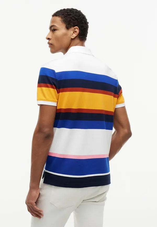 Поло Tommy Hilfiger, модель Varied Roadmap, синяя полоска / мульти 02 — фото 3