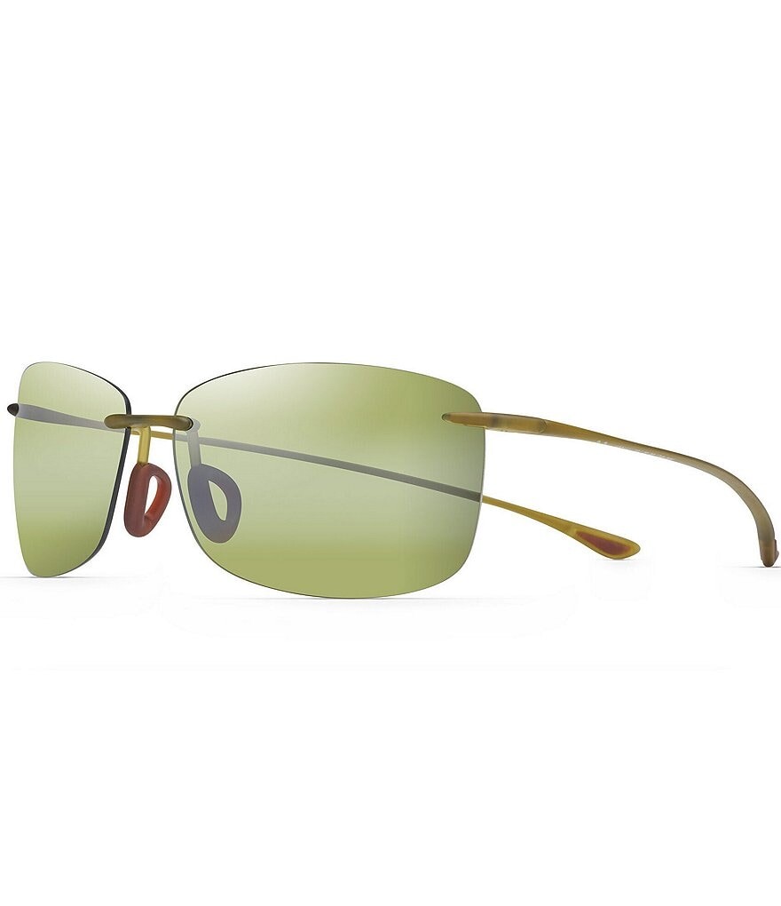 

Прямоугольные солнцезащитные очки Maui Jim 'Akau PolarizedPlus2 62 мм, зеленый