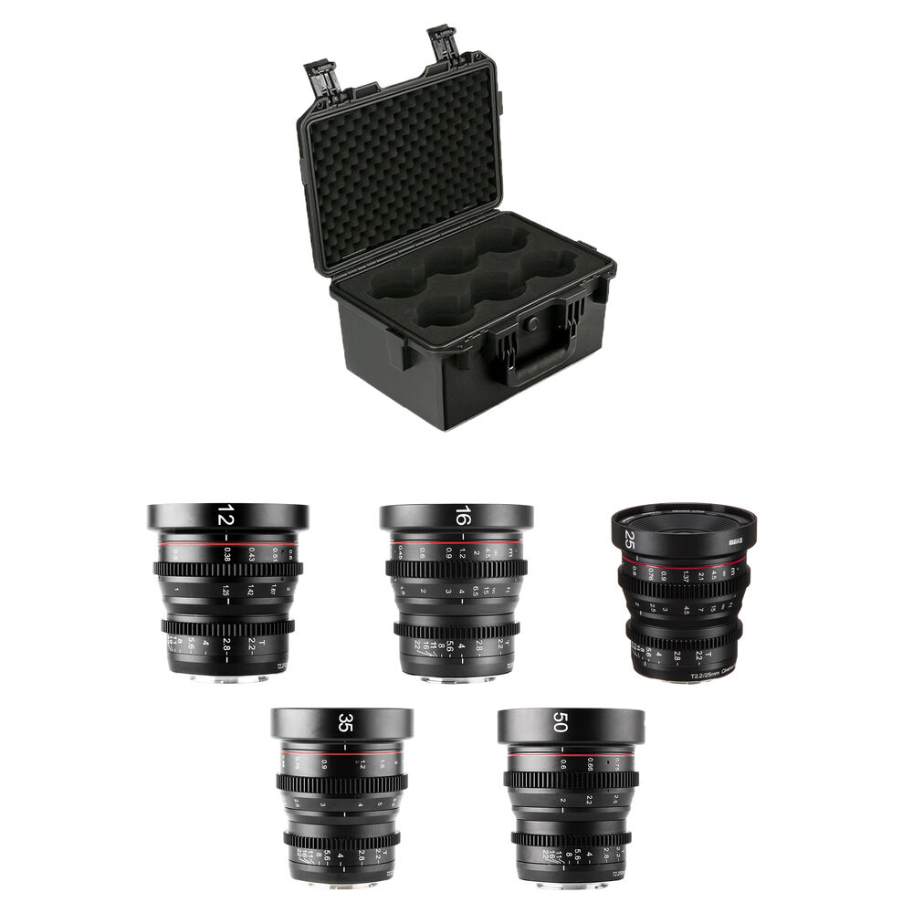 

Кинообъектив Meike 5-Lens Cinema Prime Lens Set with Hard-Shell Case (MFT