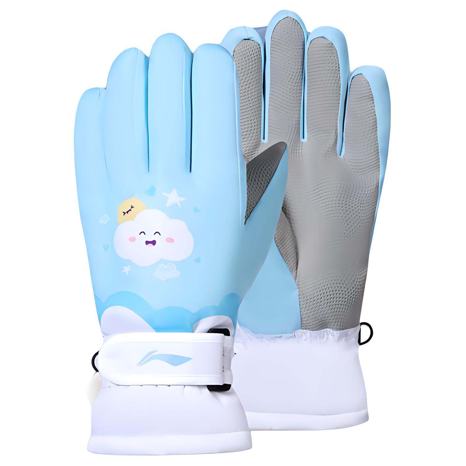

LINING Детские перчатки ПУ разноцветные, Sky Blue