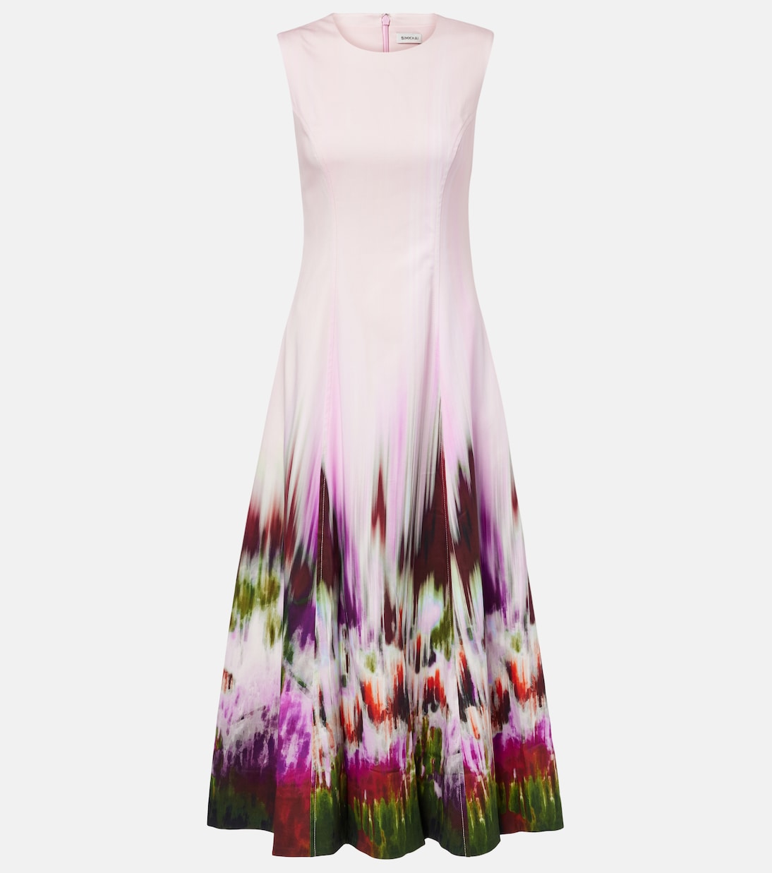 

Платье миди из смесового хлопка и вискозы Magnolia Simkhai, Sorbet Motion Blur