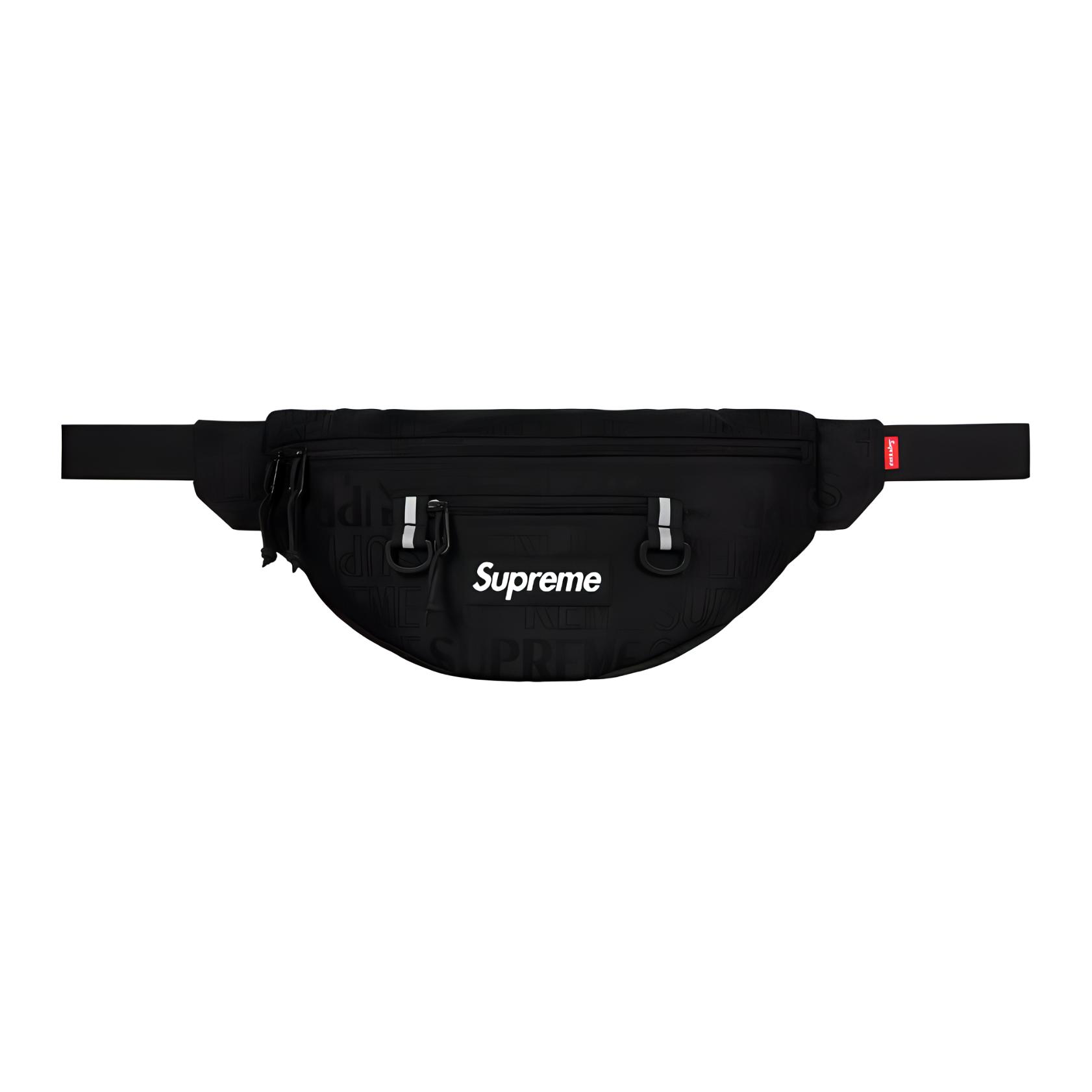 

Supreme Полиэстеровый кроссбоди слинговый поясной рюкзак унисекс черный