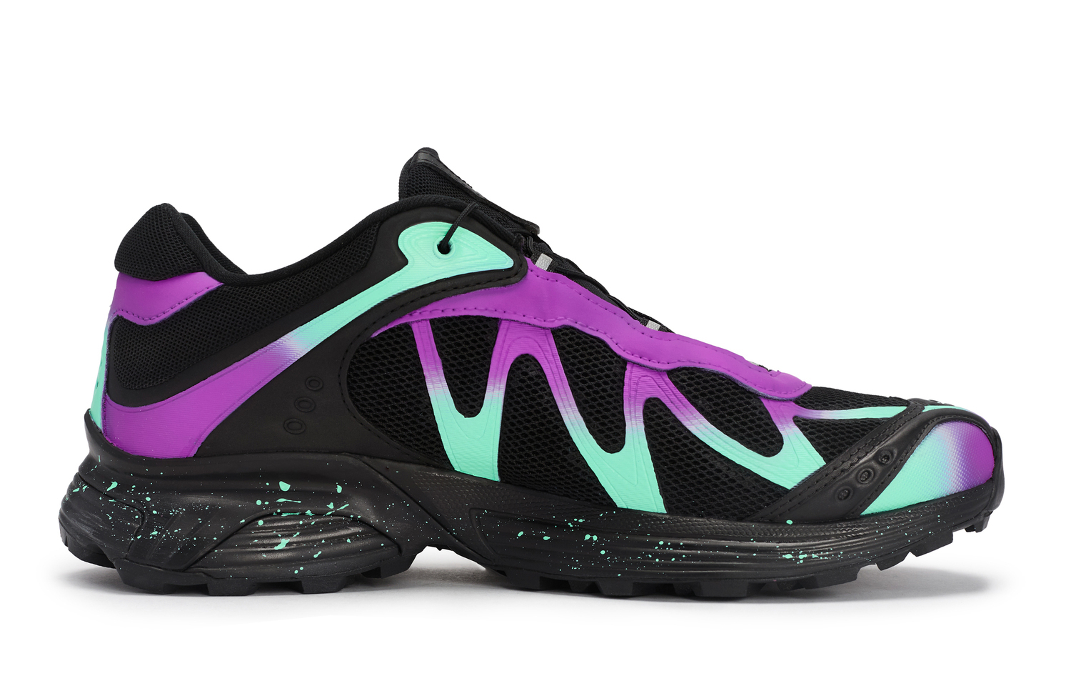 SALOMON XT WHISPER Low top Casual Trail Running Training For Urban Commutes Running Shoes Unisex Black Purple Green — фото 3