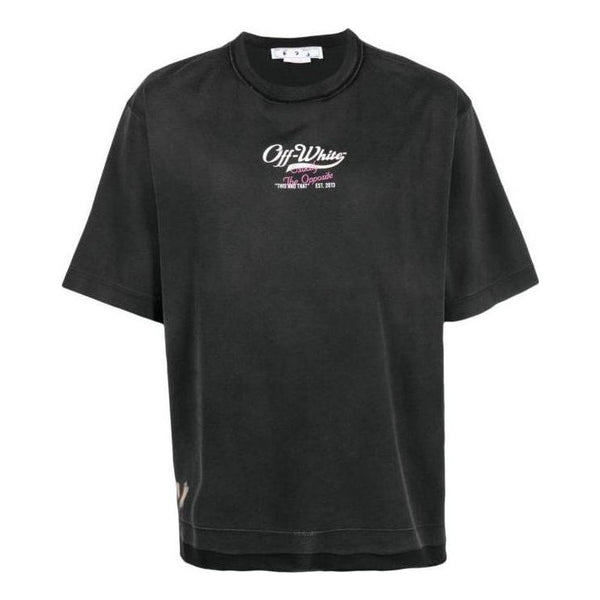 

Футболка wave off raw over t-shirt 'black' Off-White, черный
