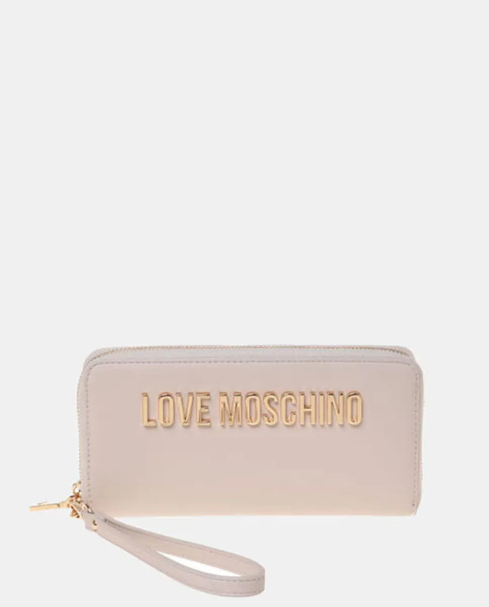 

Маленький кошелек на молнии Love Moschino, цвет Crudo