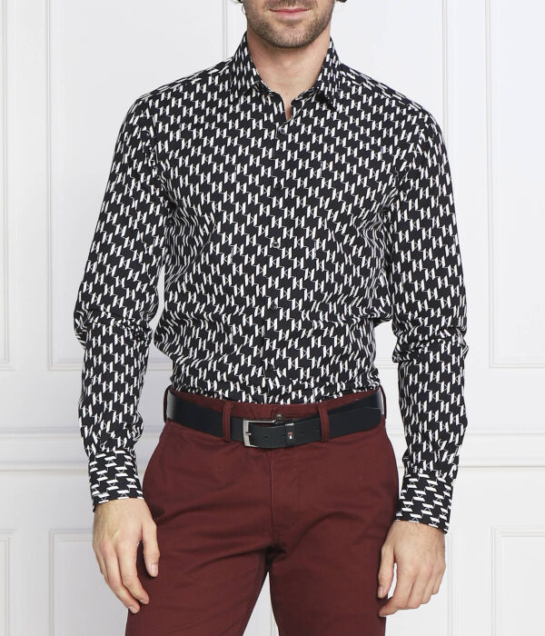 

Рубашка Slim fit Karl Lagerfeld, черный