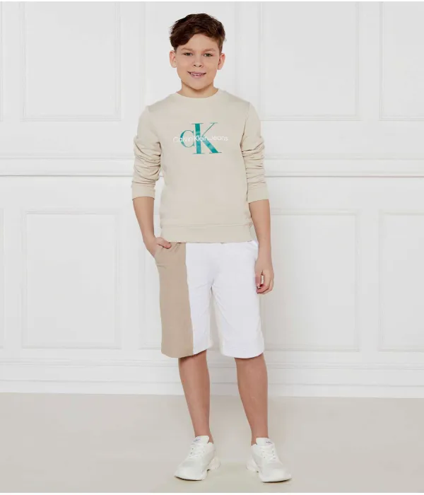 Махровая толстовка Regular fit Calvin Klein Jeans, бежевый — фото 2