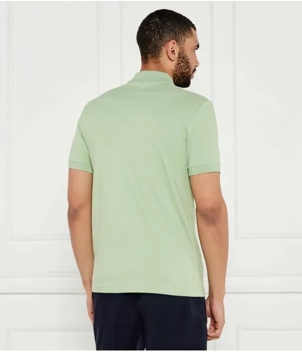 Поло Пассажир slim fit Boss Orange, зеленый — фото 3