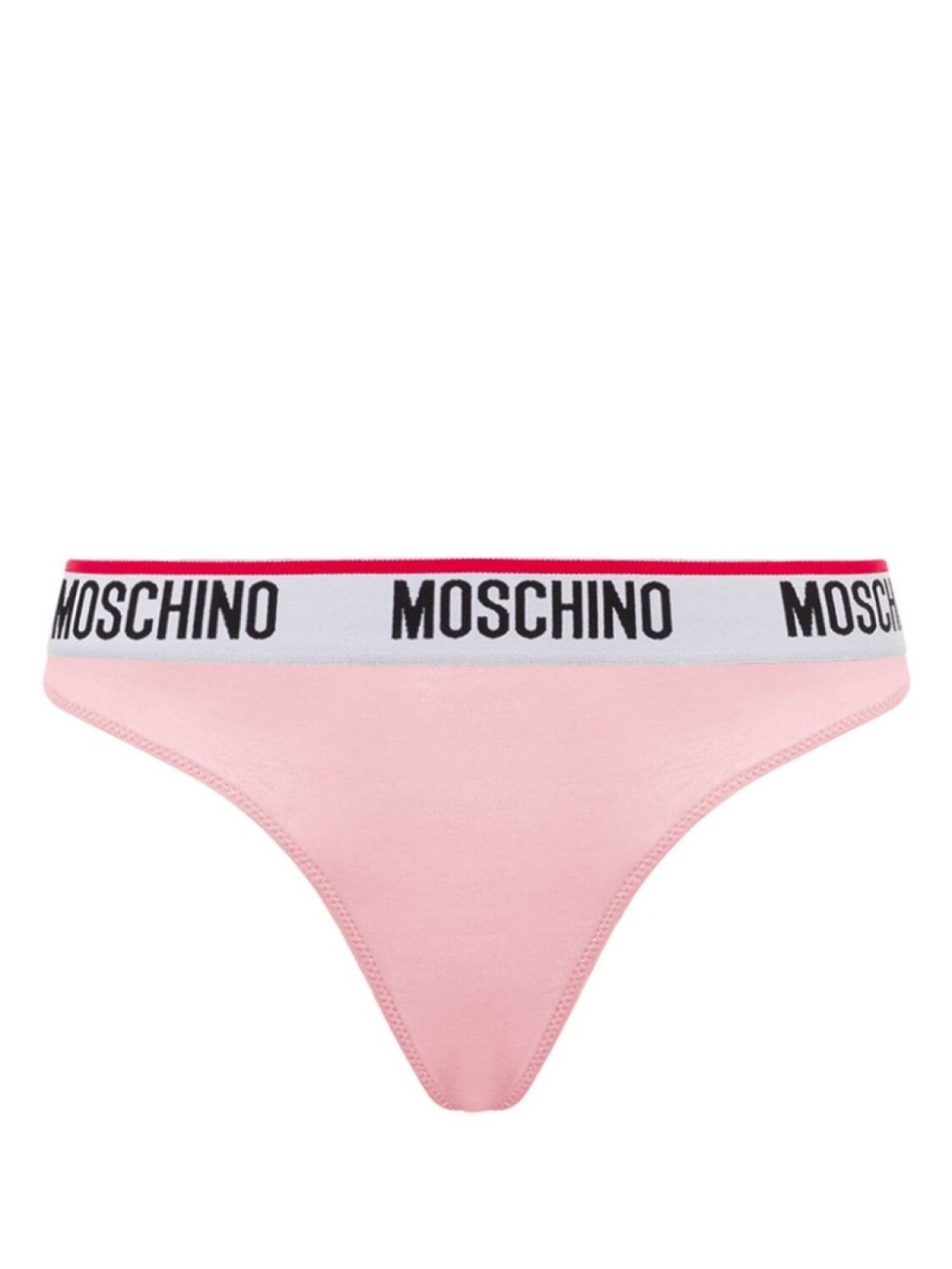 

Стринги с логотипом на поясе Moschino, розовый