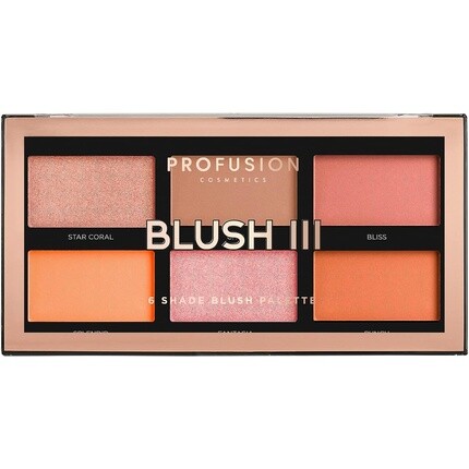 

Палетка румян Profusion Cosmetics Blush III с 6 оттенками