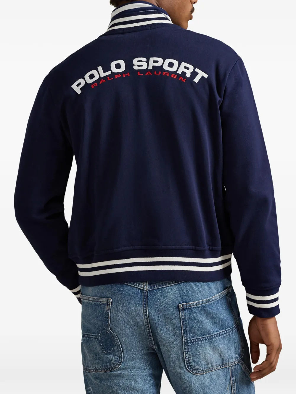 Флисовая куртка Polo Sport Polo Ralph Lauren, синий — фото 4