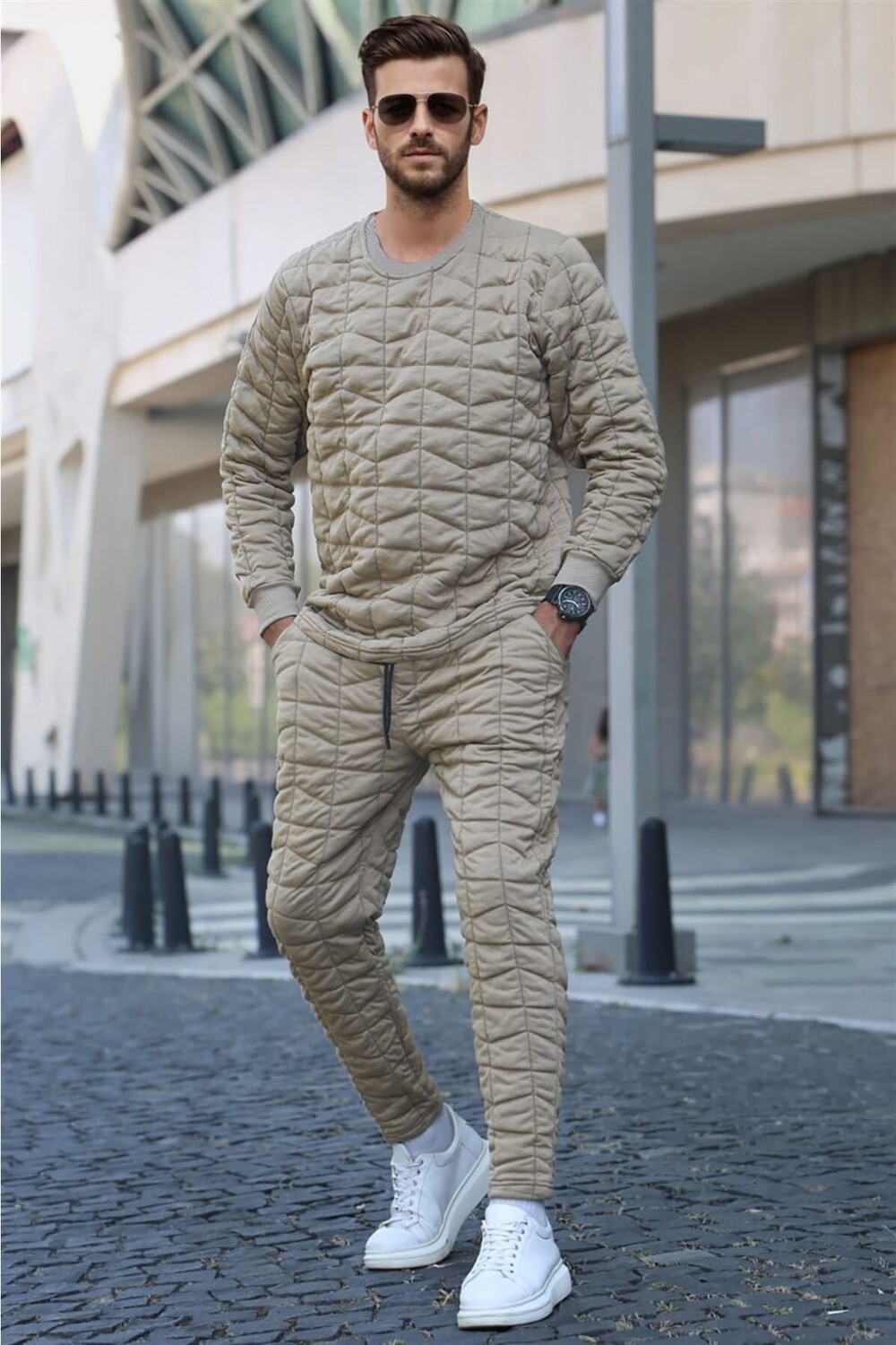 Спортивный костюм Madmext, бежевый