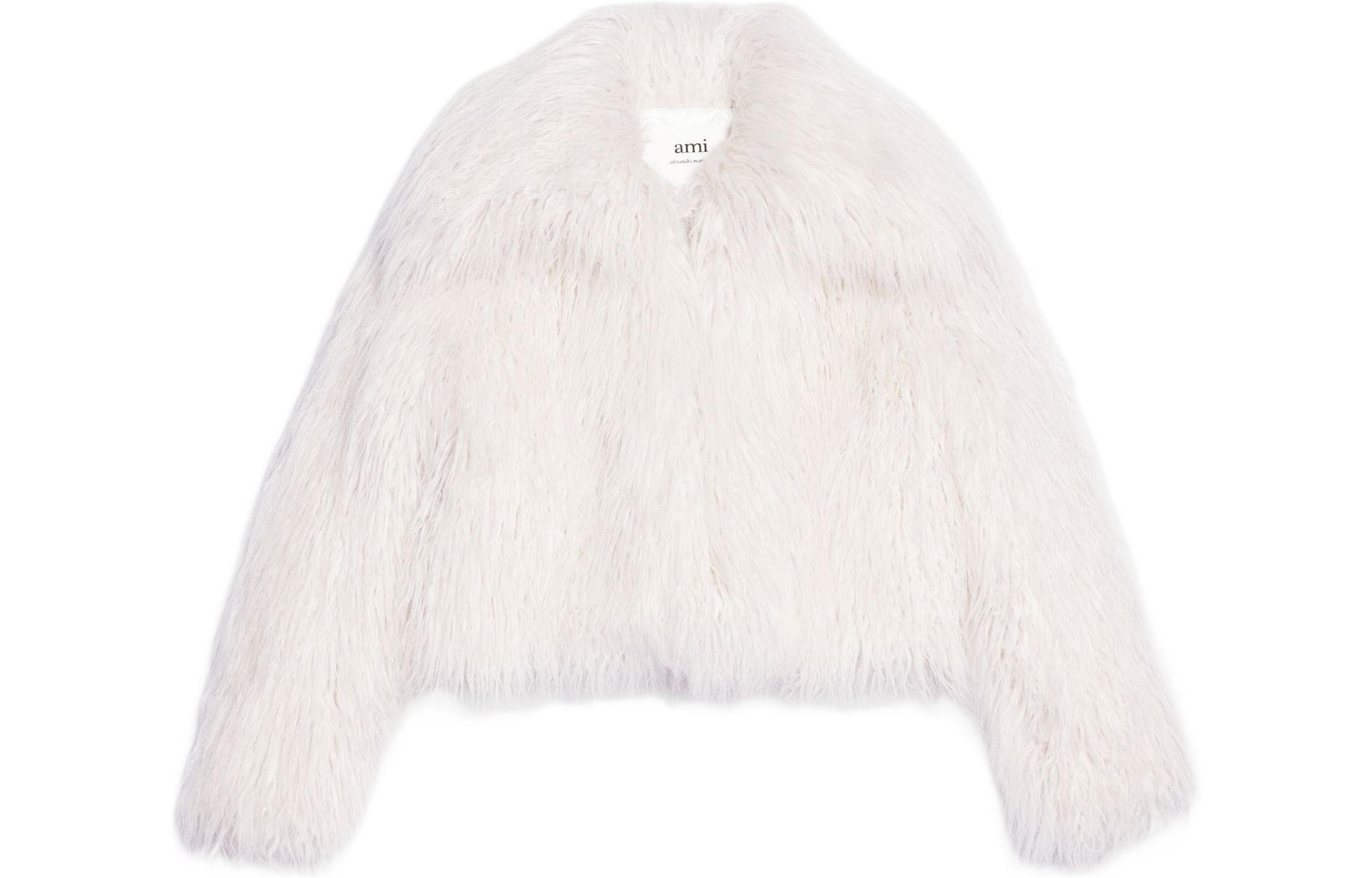 

AMIPARIS Короткое пальто для женщин с белым лацканом Moderate