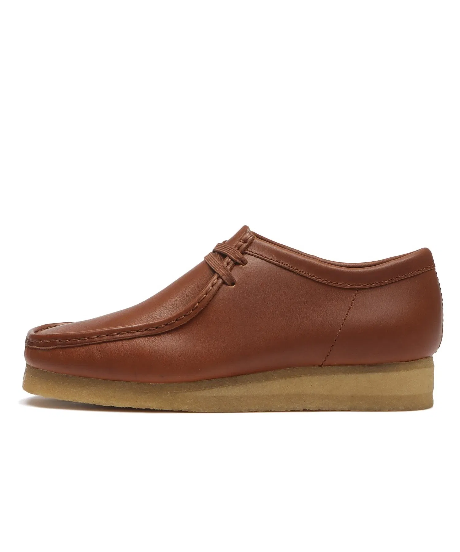 Мужские мокасины из натуральной кожи Clarks WALLABEE коричневые