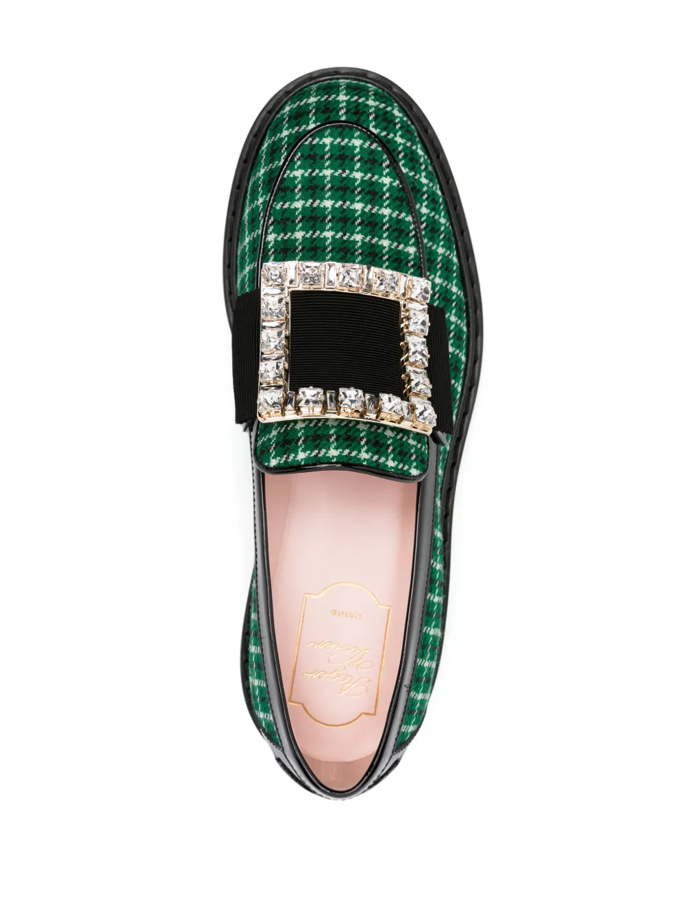 Лоферы Viv' Ranger с кристаллами Roger Vivier, зеленый — фото 4