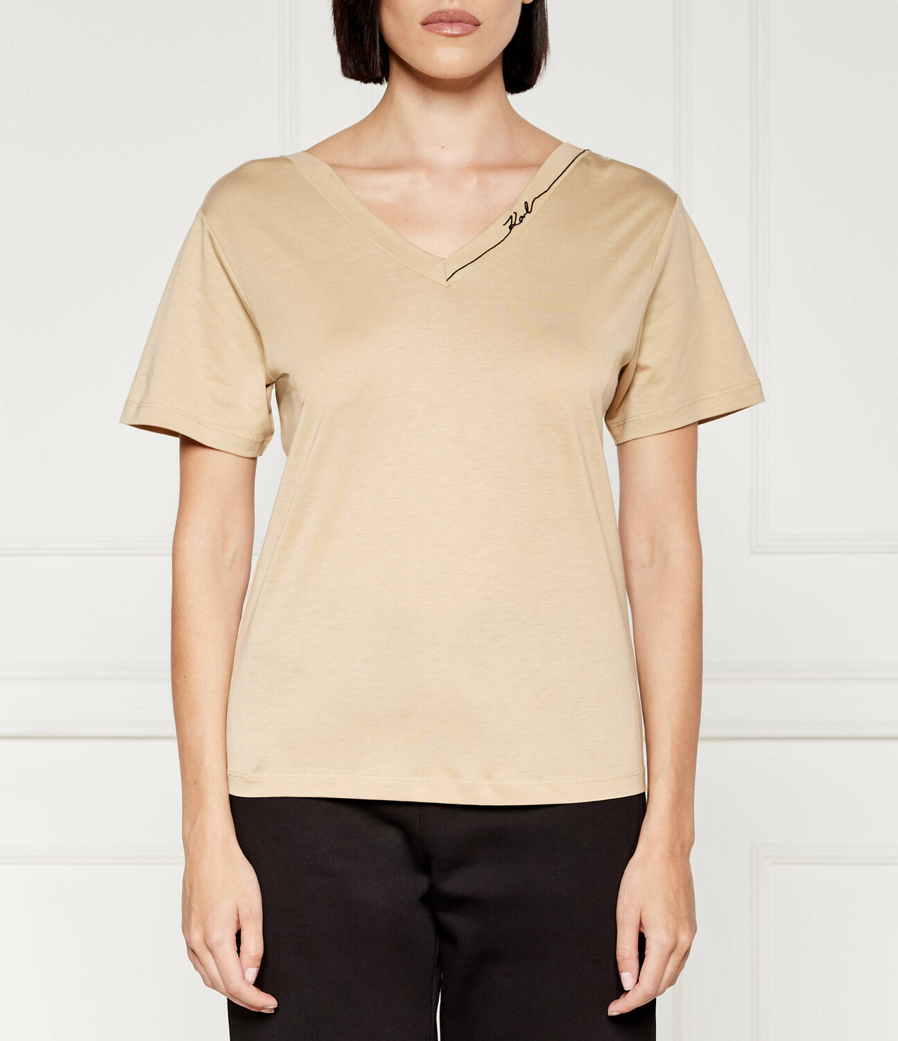 

Футболка Karl Lagerfeld Regular Fit, бежевый