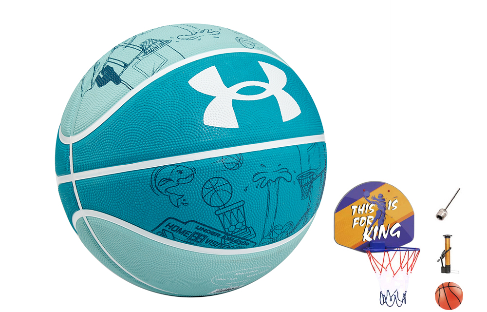 

Under Armour Резиновый баскетбольный мяч china green размер 7 тренировочный unisex