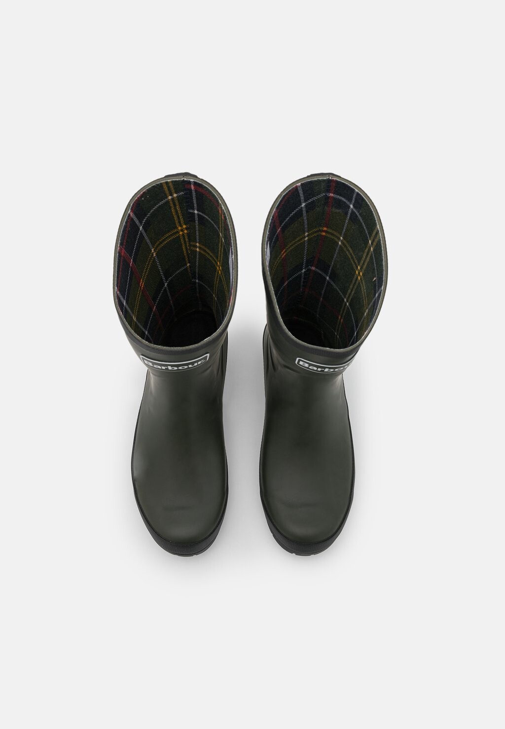 Женские резиновые сапоги Barbour Banbury на каблуке, оливковые — фото 4