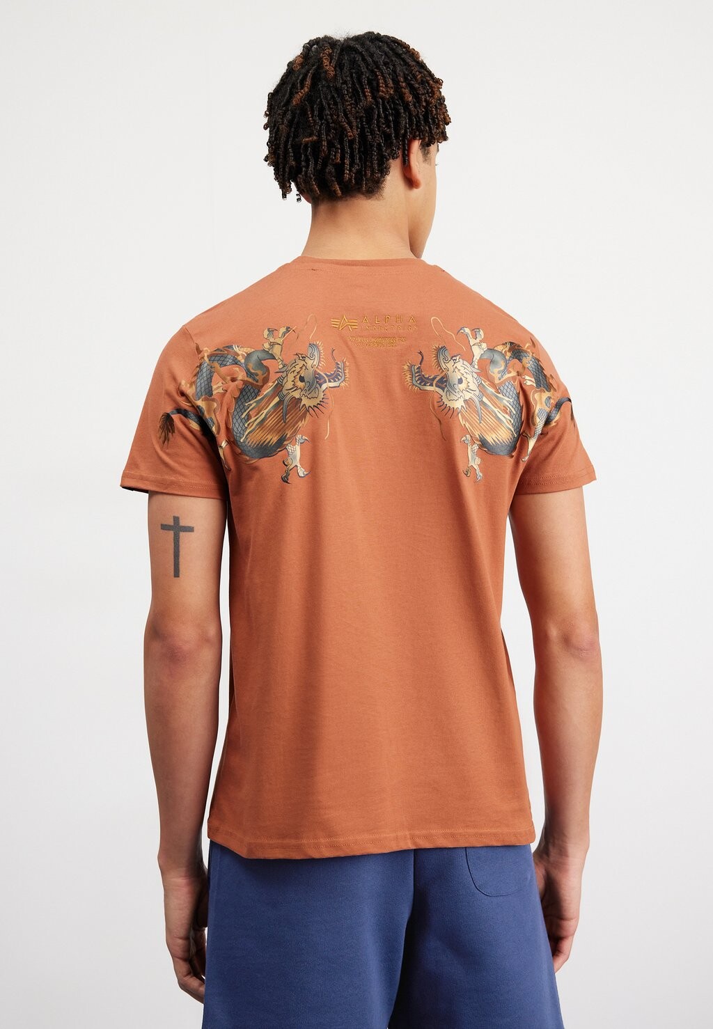 

Футболка с принтом Dragon Alpha Industries, цвет hazel brown