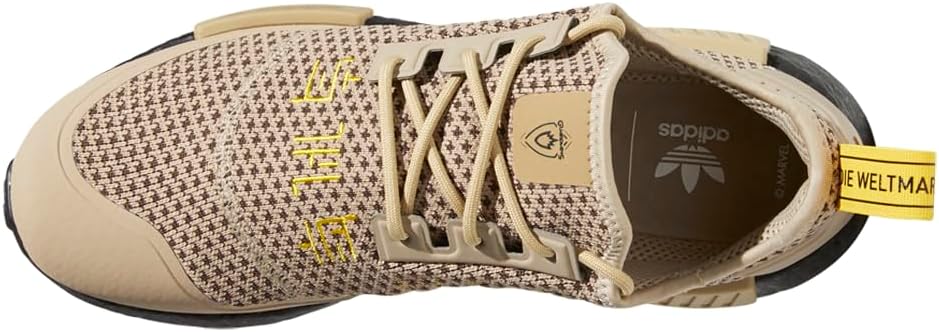Мужские кроссовки adidas NMDR1, желтый/коричневый/хаки — фото 4