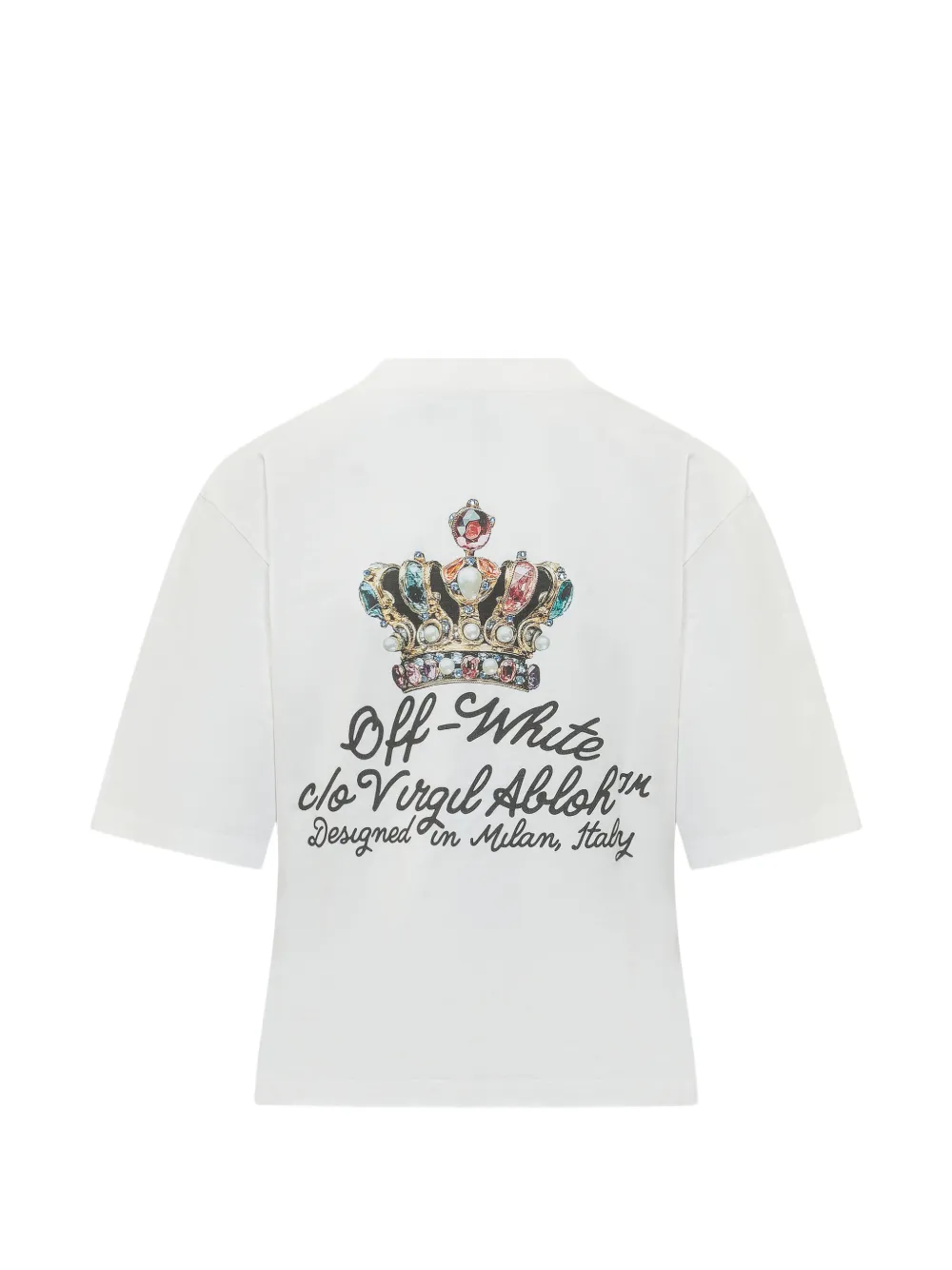 Футболка свободного кроя Royal Crown Off-White, белый — фото 2