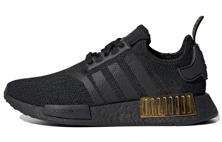 

Кроссовки Adidas Originals Nmd R1 Triple Black Gold Metallic Women's