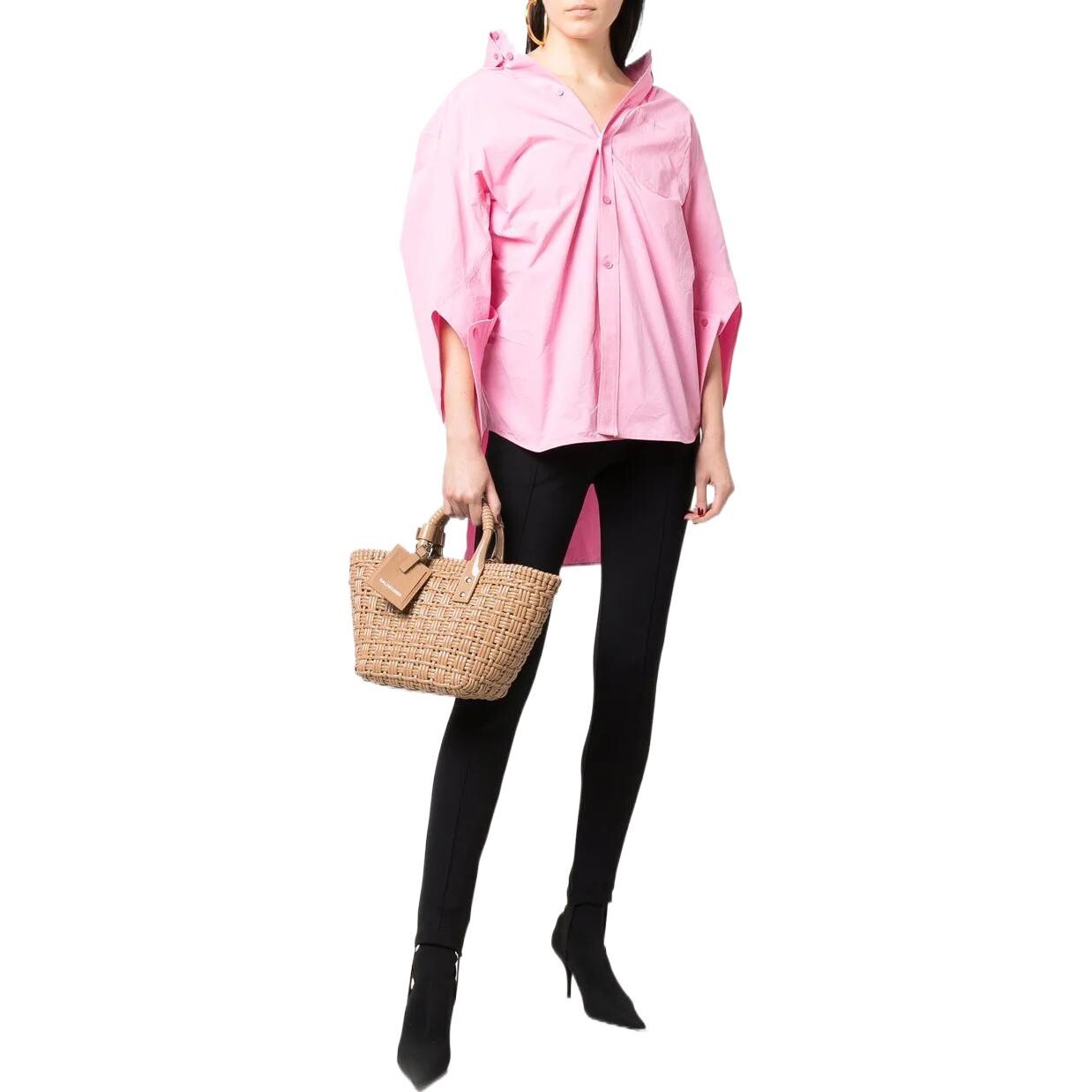 

Рубашка женская розовая Balenciaga