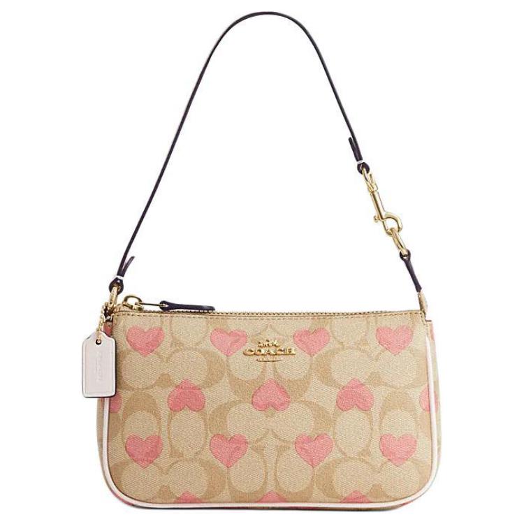 

COACH Сумка Nolita из ПВХ, женская, светло-хаки и мелово-белого цвета