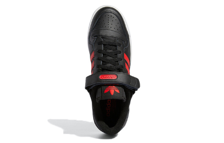 Кроссовки Adidas Forum Low 'Black Vivid Red' — фото 4