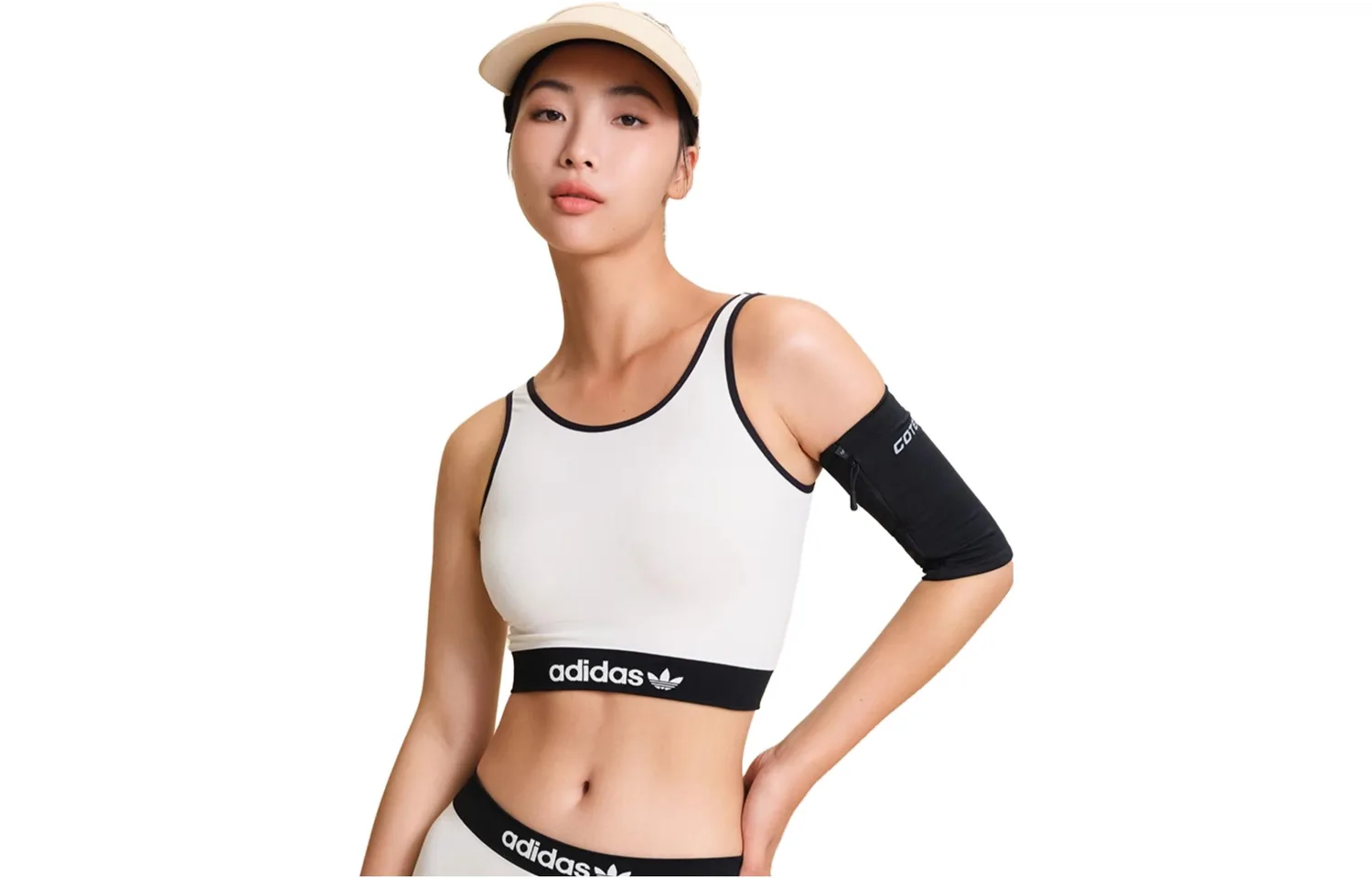 Adidas Бюстгальтер Women's Light Beige White