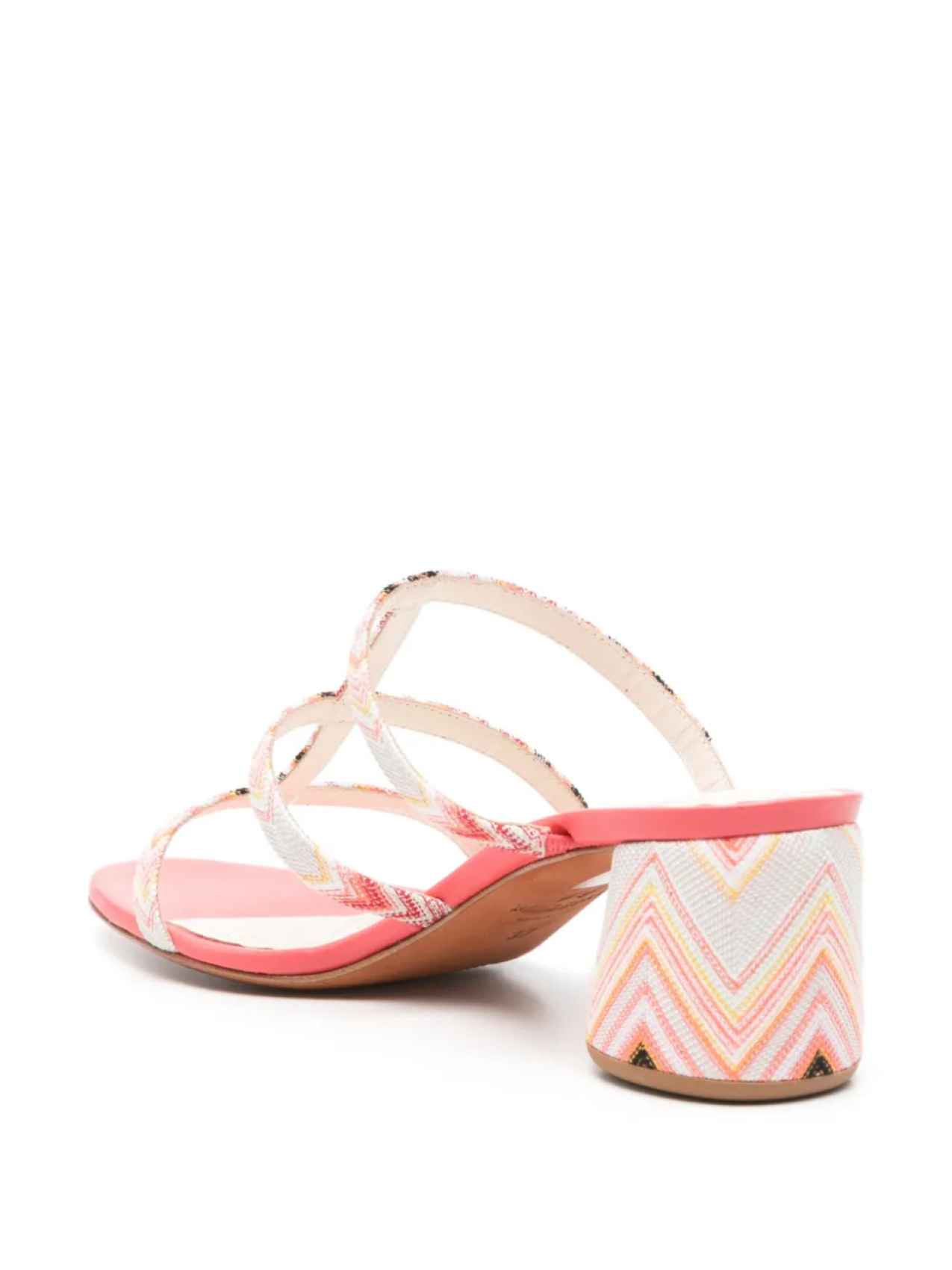 Босоножки с узором зигзаг Missoni, розовый — фото 3