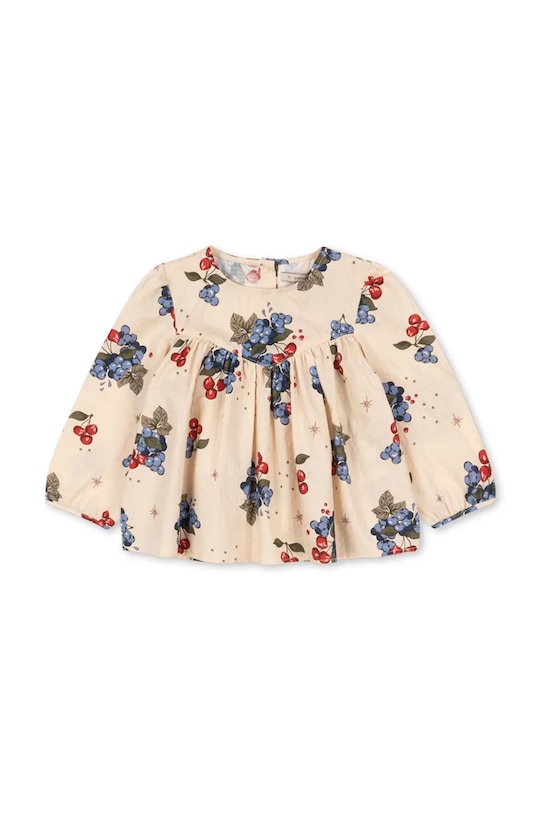 

Детская хлопковая блузка AVI LS BLOUSE GOTS Konges Sløjd, бежевый